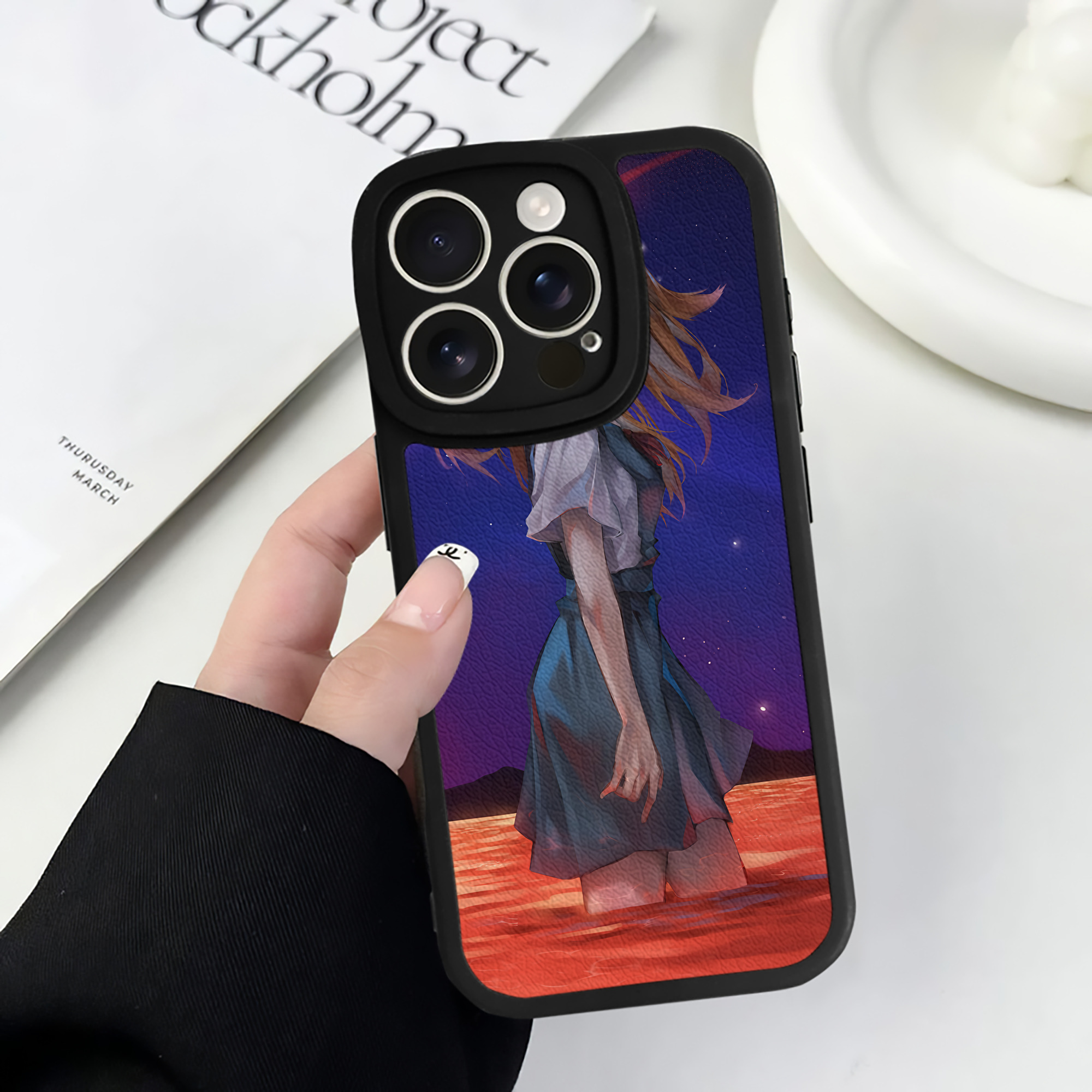 （画像用） EVA 新世紀エヴァンゲリオン 【iPhone 16シリーズ対応】シリコンスマホケース（レザー調） 材質：シリコン